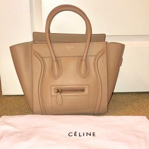 Tan Tote Celine